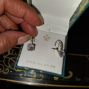 Cubic Zirconia 925 Sterling Silver Earrings